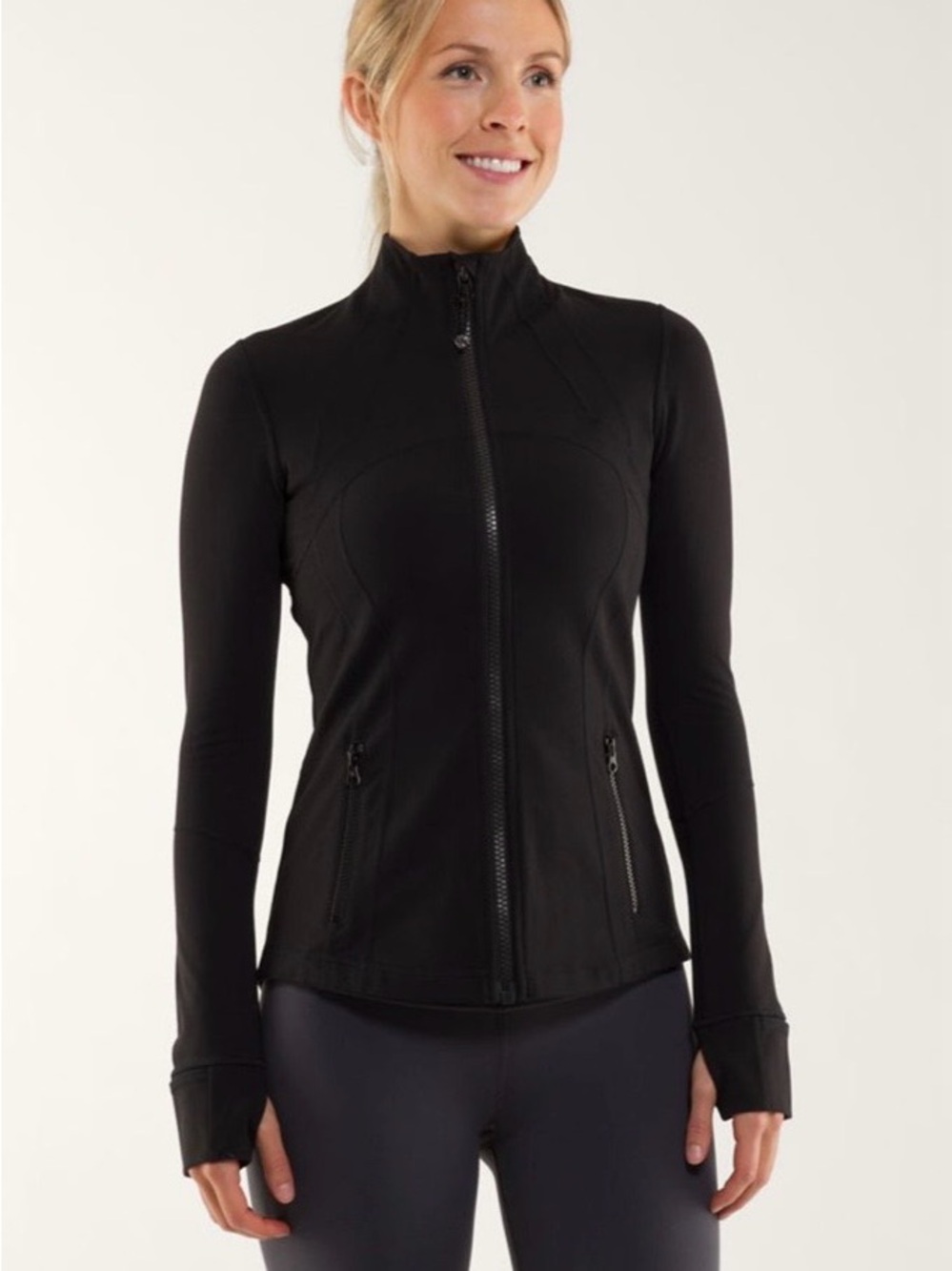 Lululemon Define Jacket Luon Black Size 0 Slim Fit Track Full Zip Jacket